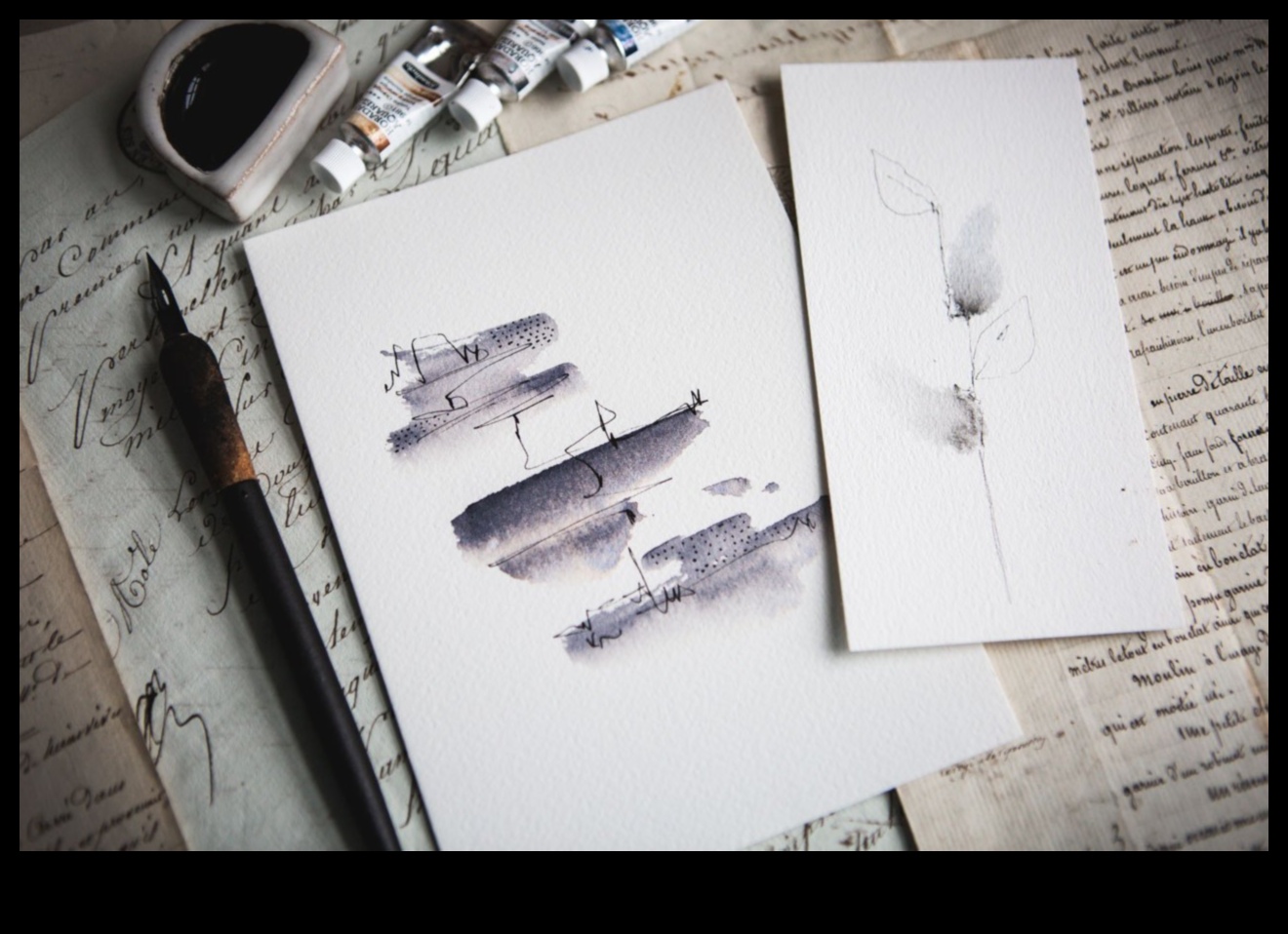 Barely There: Dive into the Allure of Subtle Minimalist Ink Art