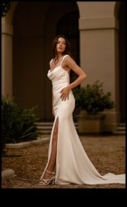 Cityscape Glam: Chic Simplicity of Modern Bridal Fashion